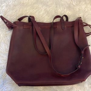 Madewell drawstring tote bag